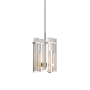 Visual Comfort Malik 12" Wide LED Crystal Chandelier Polished Nickel