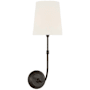 Visual Comfort Wyatt 20" Tall Wall Sconce Bronze / Linen
