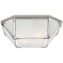 Visual Comfort Morris 4 Light 20" Wide Flush Mount Bowl Ceiling Fixture Polished Nickel