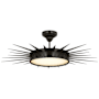Visual Comfort Soleil 36" Wide LED Semi-Flush Ceiling Fixture Bronze / White Glass