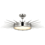 Visual Comfort Soleil 36" Wide LED Semi-Flush Ceiling Fixture Polished Nickel / White Glass