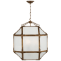 Visual Comfort Morris 18" Pendant Light by Suzanne Kasler Gilded Iron
