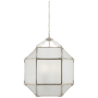 Visual Comfort Morris 18" Pendant Light by Suzanne Kasler Polished Nickel