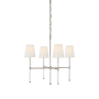 Visual Comfort Camille 4 Light 27" Wide Chandelier Polished Nickel