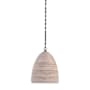 Visual Comfort Emerson 14" Wide Pendant Bronze / Ash Rattan