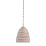 Visual Comfort Emerson 14" Wide Pendant Hand-Rubbed Antique Brass / Ash Rattan