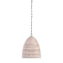 Visual Comfort Emerson 14" Wide Pendant Polished Nickel / Ash Rattan