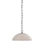 Visual Comfort Emerson 16" Wide Pendant Bronze / Ash Rattan