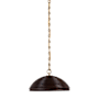 Visual Comfort Emerson 16" Wide Pendant Hand-Rubbed Antique Brass / Espresso Rattan