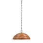 Visual Comfort Emerson 16" Wide Pendant Polished Nickel / Natural Rattan