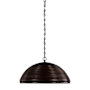 Visual Comfort Emerson 23" Wide Pendant Bronze / Espresso Rattan