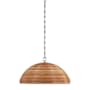 Visual Comfort Emerson 23" Wide Pendant Polished Nickel / Natural Rattan