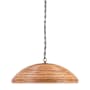Visual Comfort Emerson 30" Wide Pendant Bronze / Natural Rattan