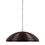 Visual Comfort Emerson 30" Wide Pendant Polished Nickel / Espresso Rattan