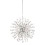 Visual Comfort Lys 18 Light 42" Wide Abstract Sputnik Chandelier Polished Nickel / Alabaster
