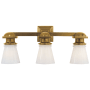 Visual Comfort New York Subway 23" Bath Light by E.F. Chapman Hand Rubbed Antique Brass