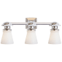Visual Comfort New York Subway 23" Bath Light by E.F. Chapman Polished Nickel