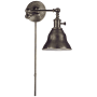 Visual Comfort Boston 13" High Plug-In Wall Sconce with Metal Shade Bronze