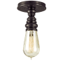 Visual Comfort Boston 5" Flush Mount by E. F. Chapman Bronze