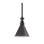 Visual Comfort Boston 7" Pendant Light by E. F. Chapman Bronze