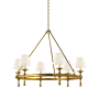 Visual Comfort Classic 6 Light 33" Wide Chandelier Hand-Rubbed Antique Brass