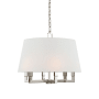 Visual Comfort Square 6 Light 24" Wide Chandelier Polished Nickel