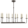 Visual Comfort Linear 35" Linear Chandelier by E. F. Chapman Bronze