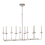 Visual Comfort Linear 35" Linear Chandelier by E. F. Chapman Polished Nickel