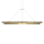 Visual Comfort Grace 65" Wide Ring Chandelier Hand Rubbed Antique Brass / Natural Oak
