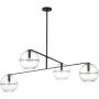 Visual Comfort Lowing 4 Light 45" Wide Chandelier Blackened Forged