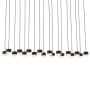 Visual Comfort Gable 45" Wide Linear Chandelier Nightshade Black