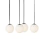Visual Comfort Orbet 11" Wide LED Multi Light Pendant Nightshade Black