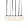 Visual Comfort Orbet 11" Wide LED Multi Light Pendant Nightshade Black