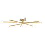 Visual Comfort Cityscape 61" Wide Semi-flush Ceiling Fixture Hand Rubbed Antique Brass