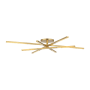 Visual Comfort Cityscape 37" Wide Semi-flush Ceiling Fixture Hand Rubbed Antique Brass
