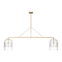 Visual Comfort Leano 2 Light 10" Wide Chandelier Hand-Rubbed Antique Brass