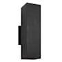 Visual Comfort Pohl 2 Light 19" Tall Outdoor Wall Sconce with Durable StoneStrong Shade Textured Black