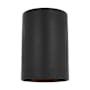 Visual Comfort Outdoor Cylinders 7" Tall Outdoor Wall Sconce with Durable StoneStrong Shade Textured Black
