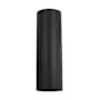 Visual Comfort Outdoor Cylinders 2 Light 18" Tall Outdoor Wall Sconce with Durable StoneStrong Shade Textured Black
