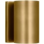 Visual Comfort Pressa 5" Tall LED Outdoor Wall Sconce Natural Brass