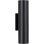 Visual Comfort Pressa 12" Tall LED Outdoor Wall Sconce Black