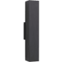 Visual Comfort Pressa 17" Tall LED Outdoor Wall Sconce - 2700K, 90 CRI, 887 Lumens Black