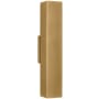 Visual Comfort Pressa 17" Tall LED Outdoor Wall Sconce - 2700K, 90 CRI, 887 Lumens Natural Brass