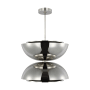 Visual Comfort Shanti 26" Wide LED Pendant with Shade Polished Nickel