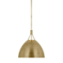 Visual Comfort Sospeso 18" Wide Pendant Natural Brass