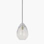 Visual Comfort Alina 9" Wide Mini Pendant Natural Brass