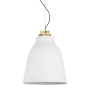 Visual Comfort Forge 16" Wide LED Pendant Natural Brass / White