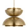 Visual Comfort Shanti 26" Wide LED Pendant Natural Brass