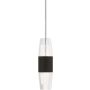 Visual Comfort Lassell 2" Wide Single Light LED Mini Pendant Dark Bronze