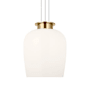 Visual Comfort Vetro 21" Wide LED Suspension Pendant Hand Rubbed Antique Brass